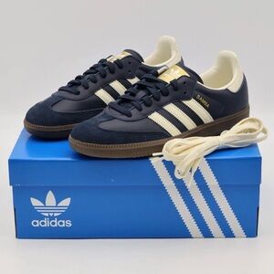 Adidas Originals Samba OG 'Night Navy Gum' Black/Brown ID2056 Men's Sz 8.5